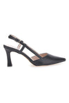 Schwarze Pumps mit spitzer Spitze und Absatz, Made in Italy PITTARELLO LOVE 372