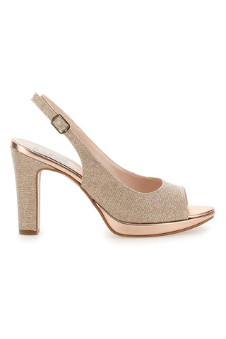 Dekolleté Slingback Puder Satin-Effekt PITTARELLO LOVE 4477