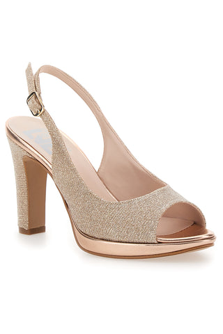 Dekolleté Slingback Puder Satin-Effekt PITTARELLO LOVE 4477
