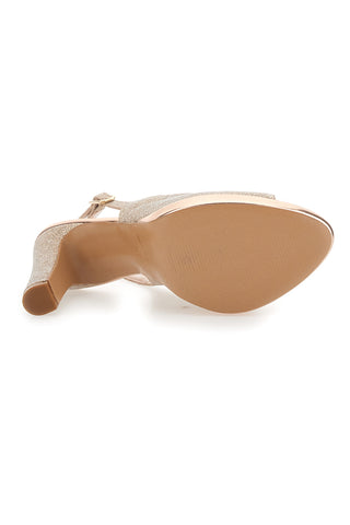 Dekolleté Slingback Puder Satin-Effekt PITTARELLO LOVE 4477