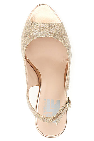 Dekolleté Slingback Puder Satin-Effekt PITTARELLO LOVE 4477