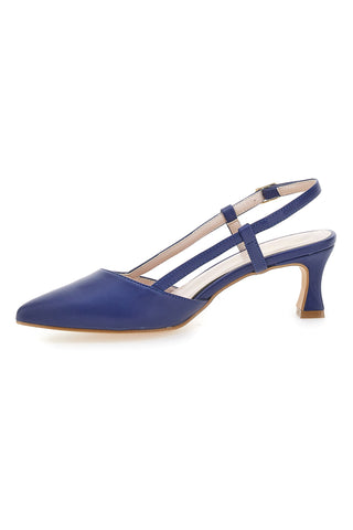 Marineblaue Slingback-Pumps mit mittlerem Absatz PITTARELLO GLAM 3358