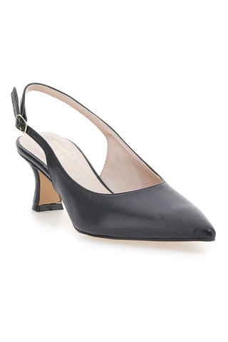 Schwarze spitze Slingback-Pumps PITTARELLO GLAM 3793/R