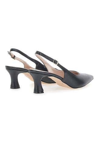 Schwarze spitze Slingback-Pumps PITTARELLO GLAM 3793/R