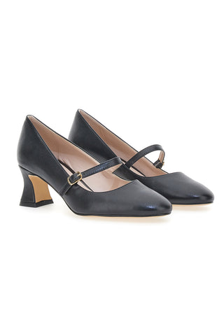 Schwarze Mary Jane Pumps mit niedrigem Absatz PITTARELLO GLAM 3605