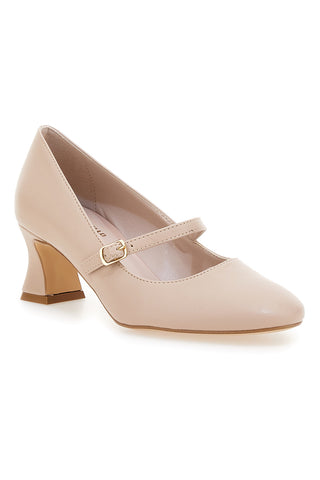 Nudefarbene Mary-Jane-Pumps mit niedrigem Absatz PITTARELLO GLAM 3605