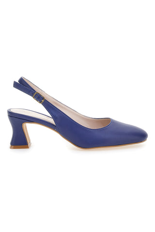 Marineblaue Slingback-Pumps mit niedrigem Absatz PITTARELLO GLAM 3608
