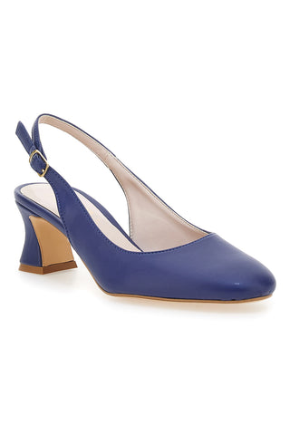 Marineblaue Slingback-Pumps mit niedrigem Absatz PITTARELLO GLAM 3608