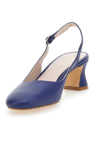 Marineblaue Slingback-Pumps mit niedrigem Absatz PITTARELLO GLAM 3608
