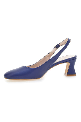 Marineblaue Slingback-Pumps mit niedrigem Absatz PITTARELLO GLAM 3608