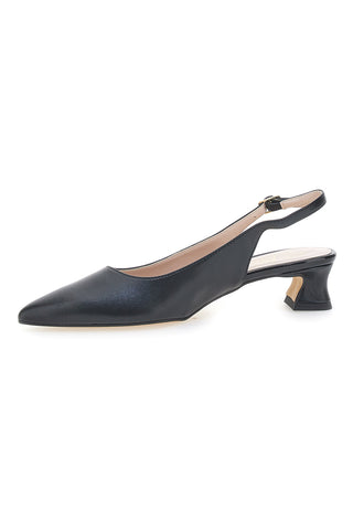 Décolleté Slingback Nere a Punta con Tacco Basso PITTARELLO GLAM 3614