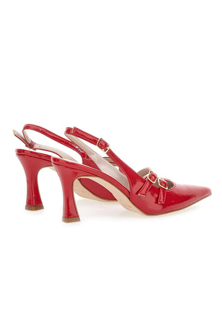 Décolleté Slingback Rosse a Punta Effetto Vernice PITTARELLO GLAM 3591