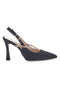 Schwarze Slingback Pumps mit Strass PITTARELLO 100