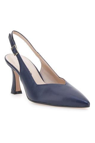 Décolleté Slingback Blu a Punta con Scollo a V PITTARELLO 149