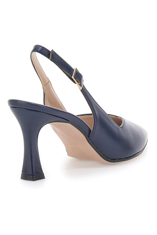 Décolleté Slingback Blu a Punta con Scollo a V PITTARELLO 149