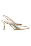 Décolleté Slingback Platino a Punta con Scollo a V PITTARELLO 149
