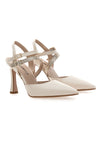 Beige High Heel Pumps mit Fesselriemchen PITTARELLO 155