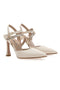Beige High Heel Pumps mit Fesselriemchen PITTARELLO 155