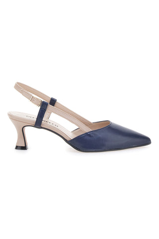 Mycol Decollete slingback da donna, Décolleté, colore BLU, taglia 38 Mycol Decollete slingback da donna, Décolleté, colore BLU, taglia 38