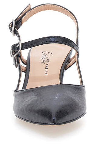 Décolleté Slingback Nere a Punta con Cinturini PITTARELLO COUTURE 1175
