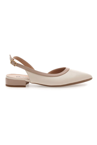 Ballerine Burro e Nude Con Cinturino Slingback Pittarello Couture 6011