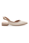 Butter- und Nude-Slingback-Ballerinas Pittarello Couture 6011