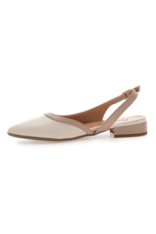 Butter- und Nude-Slingback-Ballerinas Pittarello Couture 6011