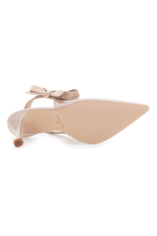 Nude Pumps mit Schleife und Absatz Pittarello Glam 3821 Made In Italy