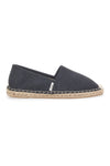 Espadrillas nere in tessuto con suola con ricamo in corda PITTARELLO SUN SGMS2520