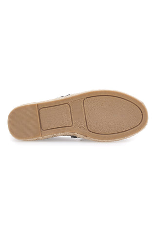 Espadrillas nere in tessuto con suola con ricamo in corda PITTARELLO SUN SGMS2520