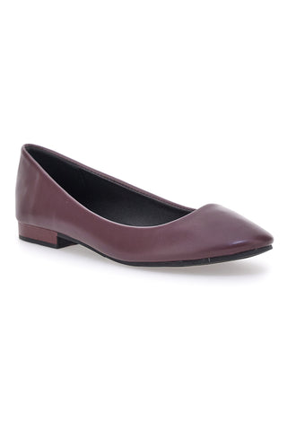 Ballerine bordeaux basic in materie sintetiche The First IDE173