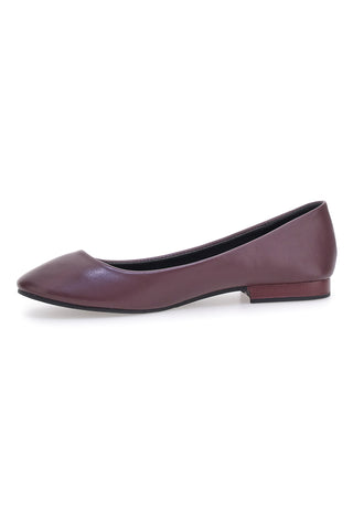 Ballerine bordeaux basic in materie sintetiche The First IDE173