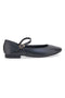Ballerine nere opache con cinturino The First IDEA01
