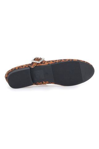 Ballerine animalier con cinturino gioiello The First IDEA2285