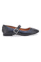 Ballerine nere con cinturino gioiello The First IDEA2285