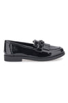 Mocassini neri verniciati con frange e fascetta Prima Riga MINA1995