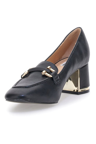 Schwarze Pumps mit goldenem Clip Mariella Burani 51811C677