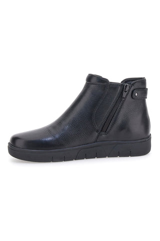 Pittarello 22152 Schwarze Stiefeletten mit Reißverschluss und Memory Foam