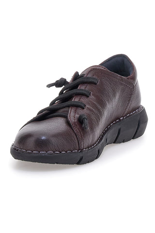 Scarpe stringate bordeaux in pelle con suola comfort Pittarello Tierra 11613