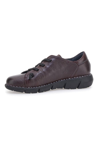Scarpe stringate bordeaux in pelle con suola comfort Pittarello Tierra 11613