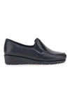 Pittarello 11999 Schwarze Keil-Loafer aus Leder mit Memory Foam
