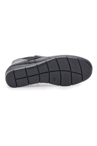 Tronchetti neri con zeppa e memory foam Pittarello 11690