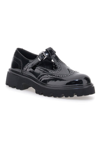 Mary Jane nere in vernice con fondo carrarmato Pittarello Capsule BT251123006