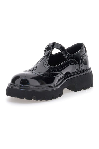 Mary Jane nere in vernice con fondo carrarmato Pittarello Capsule BT251123006