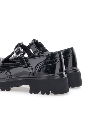 Mary Jane nere in vernice con fondo carrarmato Pittarello Capsule BT251123006