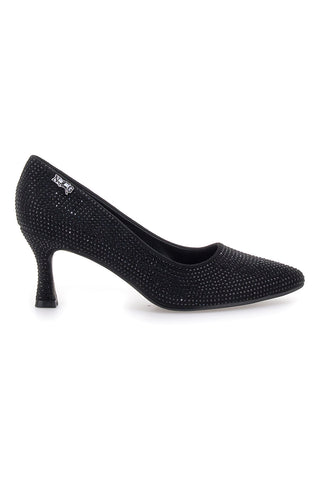 Décolleté nere con strass Nazareno gabrieli 7224