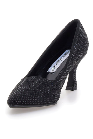 Décolleté nere con strass Nazareno gabrieli 7224
