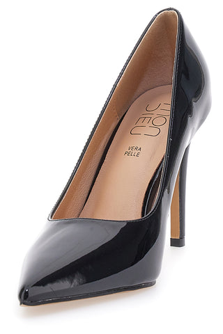 Mon dieu 1926H36 schwarze Lackleder-Pumps mit hohem Absatz und spitzer Zehenpartie