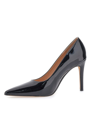 Mon dieu 1926H36 schwarze Lackleder-Pumps mit hohem Absatz und spitzer Zehenpartie