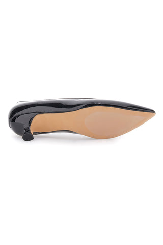 Décolleté nere in vernice con tacco basso Mon dieu 9904H18